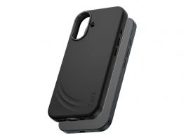 CARE by PanzerGlass Flow Case Black w. Haptic Button & MagSafe iPhone 17, Black